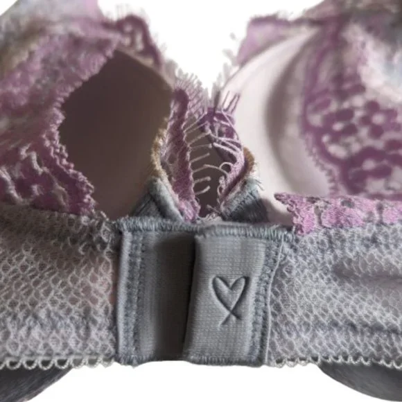 Victoria's Secret Pink Lace 32C/70C Sexy Underwire Push Up Padded Bra NWT! - Picture 5 of 8
